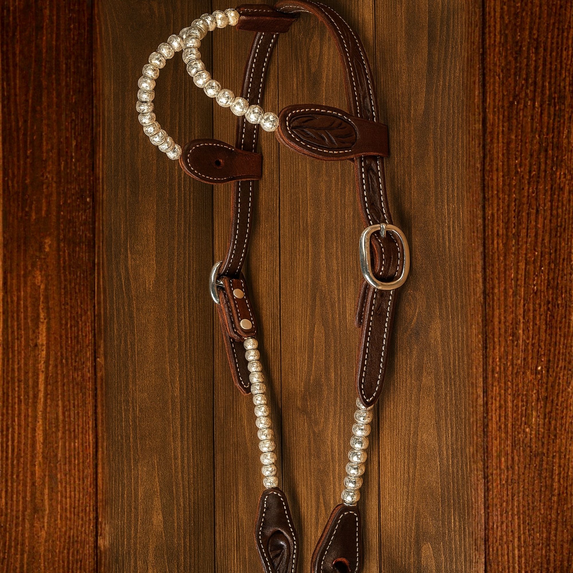 Showtrense „Silver Balls“ mit edlen Silber-Perlen & austauschbaren Conchos