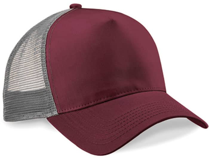 Burgundy / Light Grey