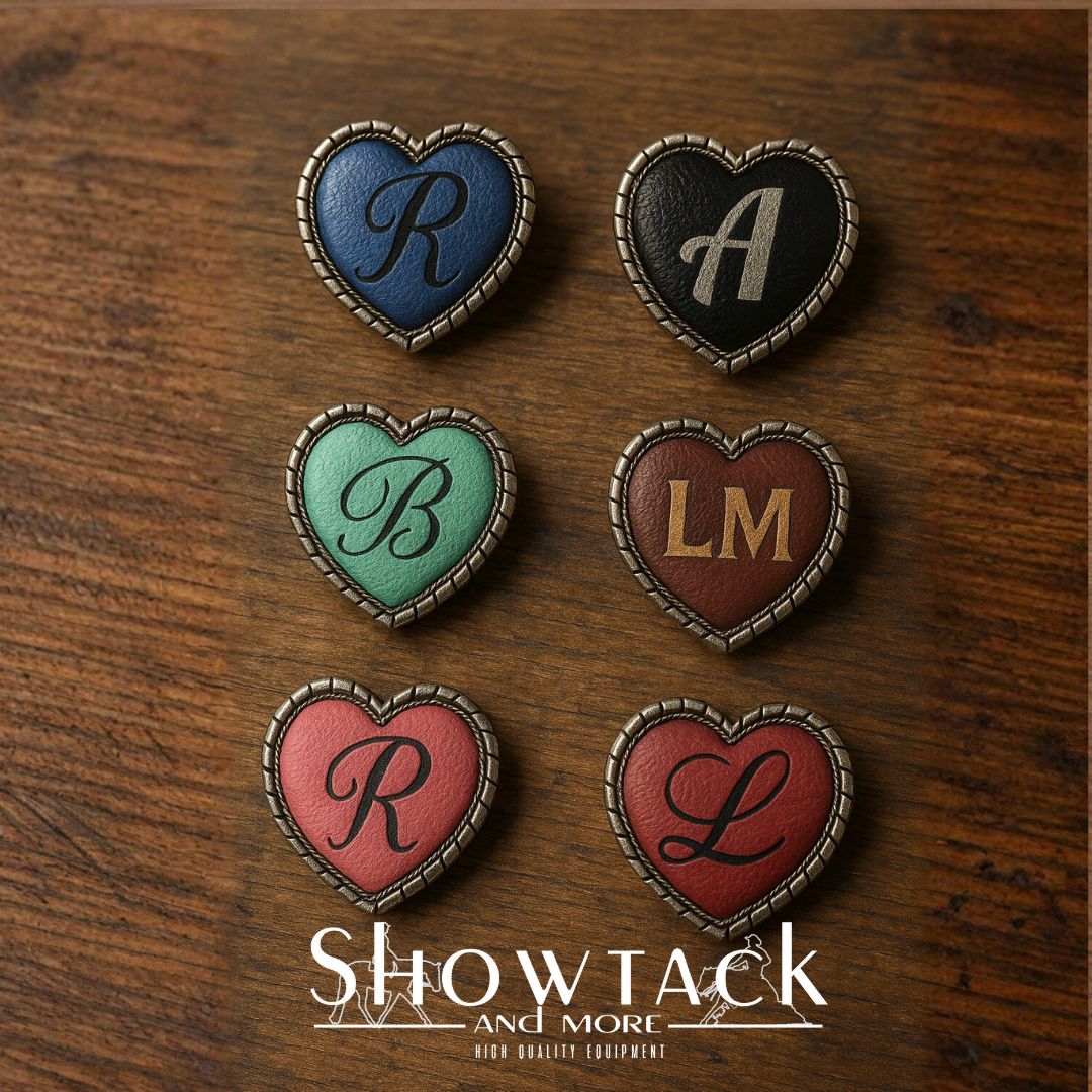 2x Custom Made Concho Heart