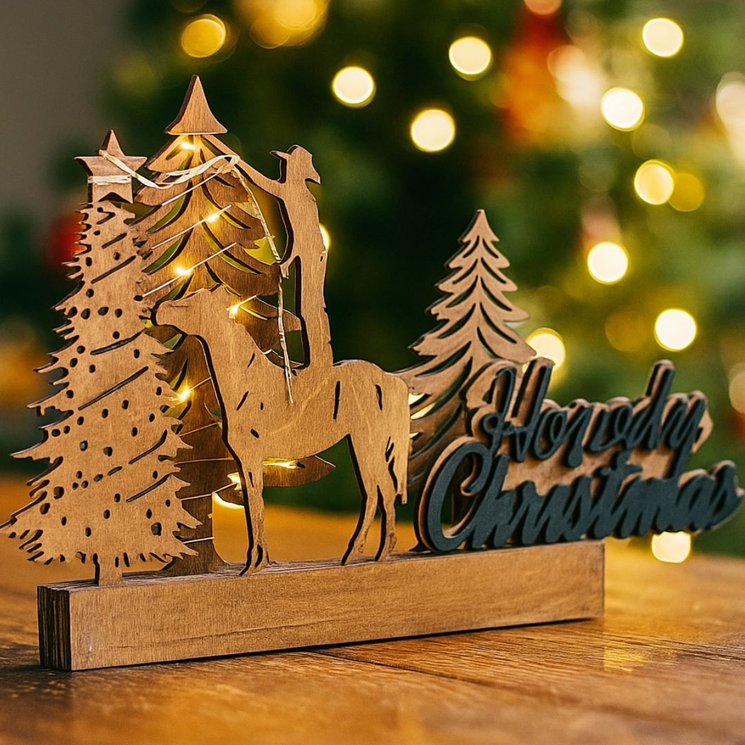 Aufsteller Christmas Tree Western