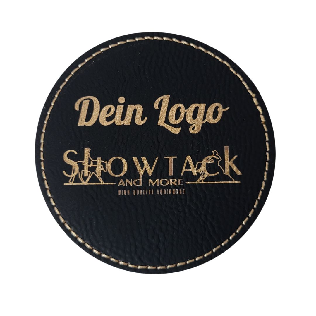 Rund Schwarz Gold