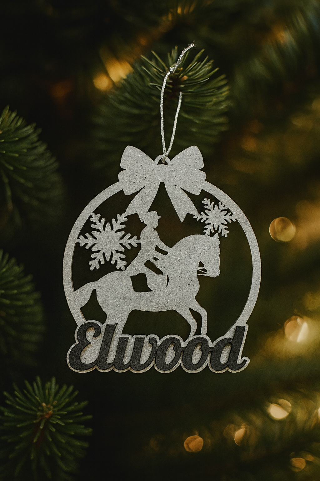 Weihnachtsbaumschmuck mit Personalisierung  Western | Isländer | Dressur | Springen – individuelle Pferde-Motive