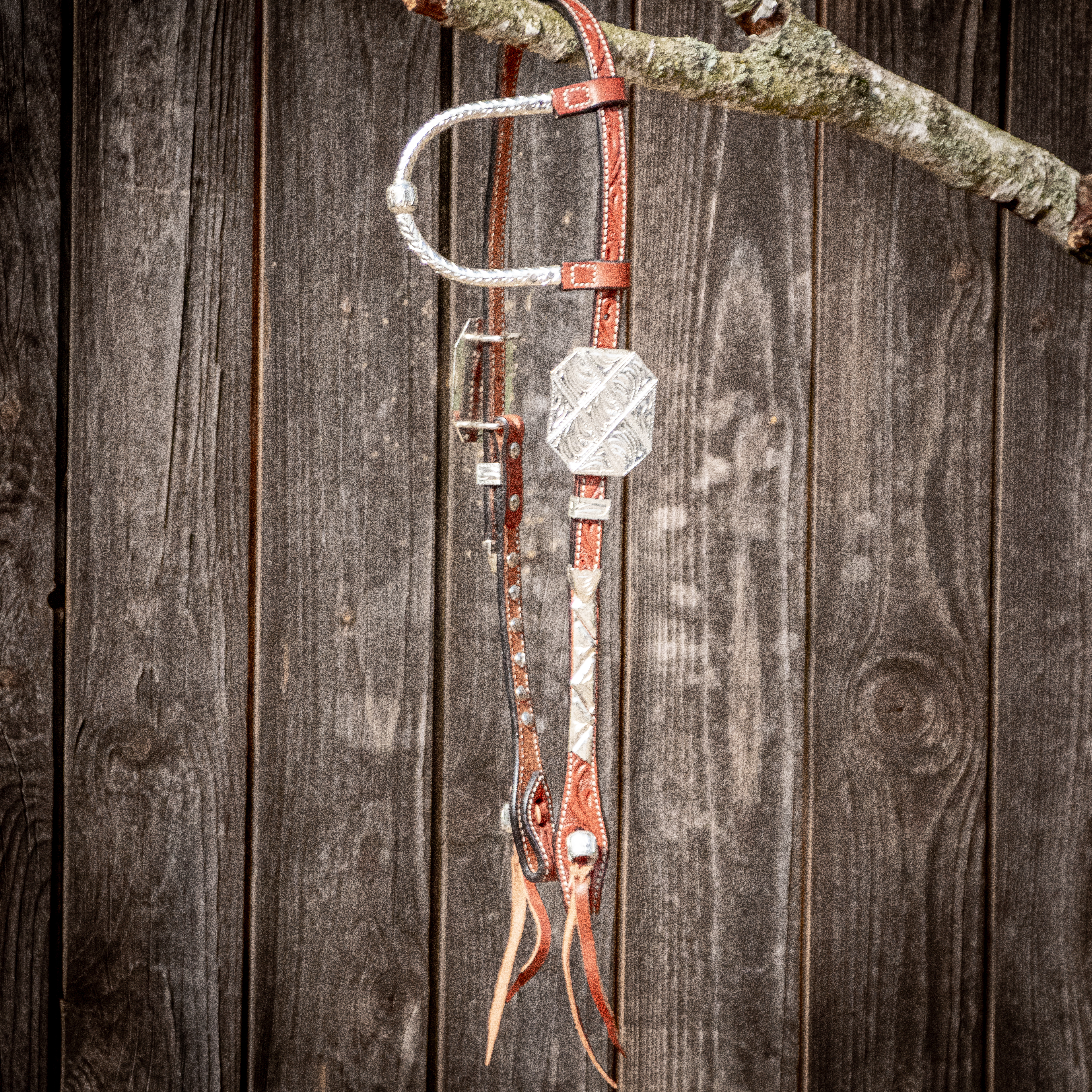 Einohrtrense Silver Achteckig