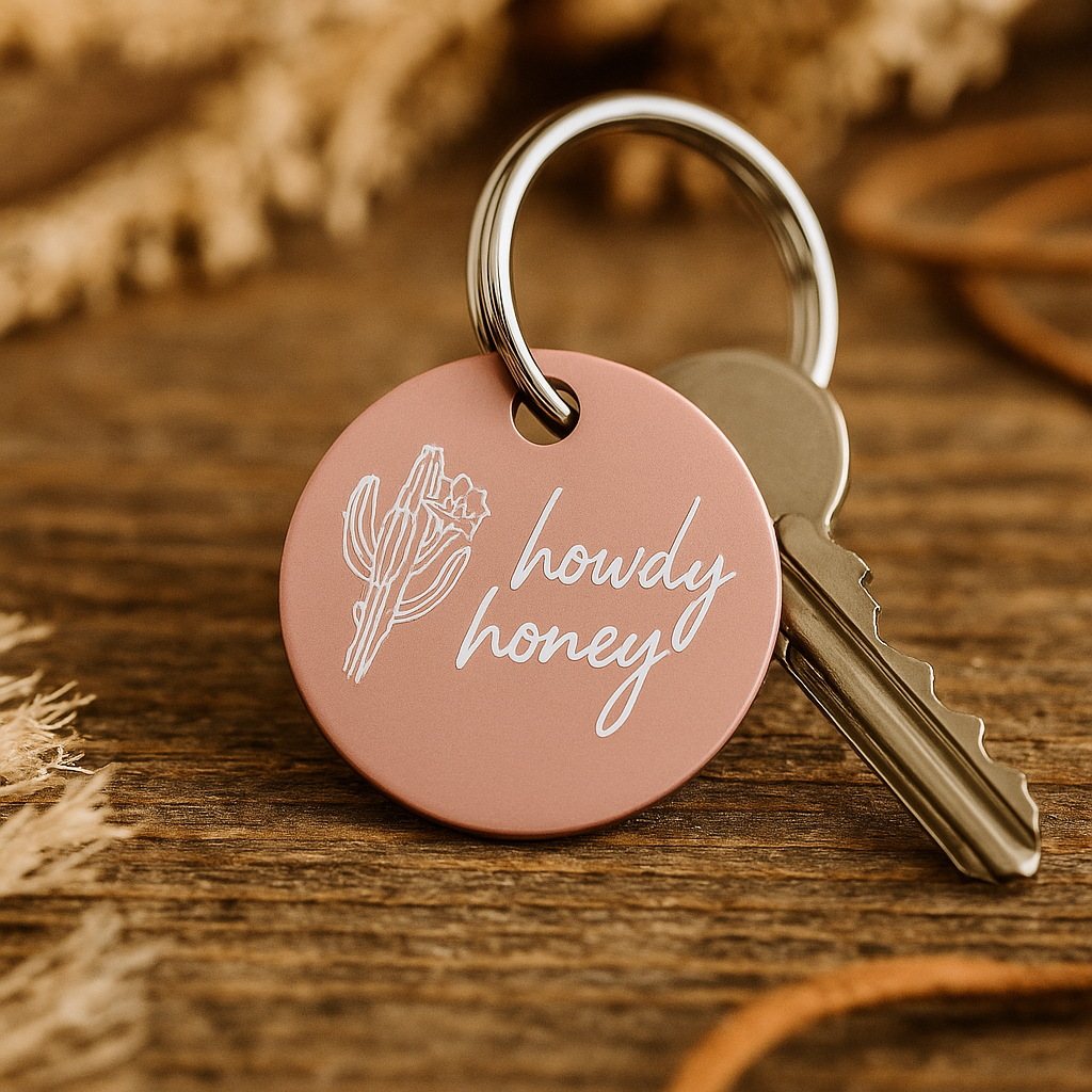 Schlüsselanhänger Western Personalisiert Pferd